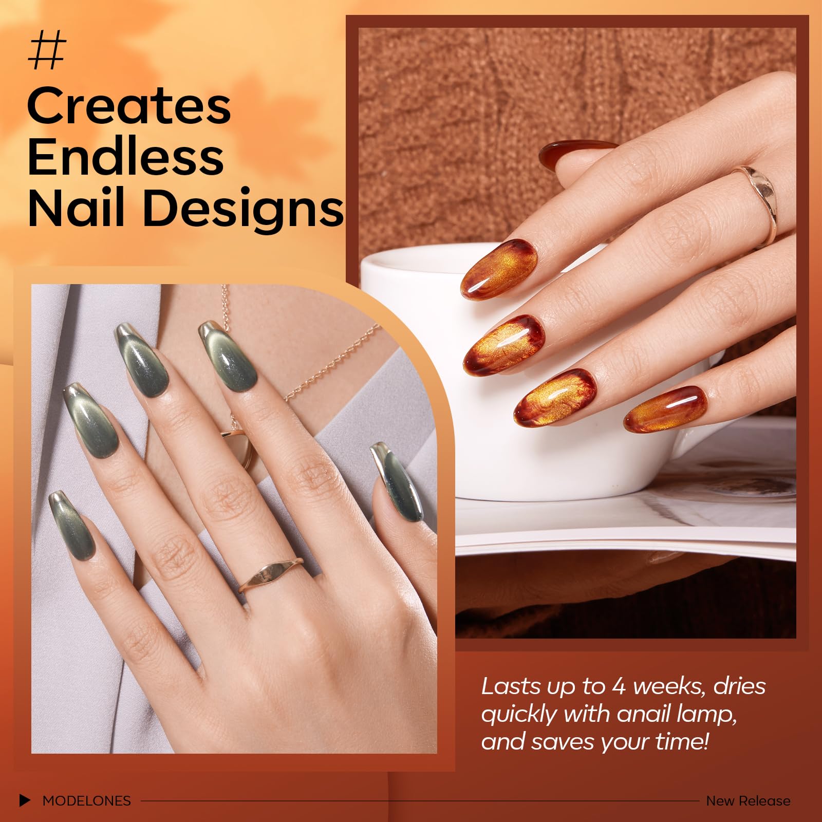 Modelones glitter top coat with sparkling particles for glam finishes
