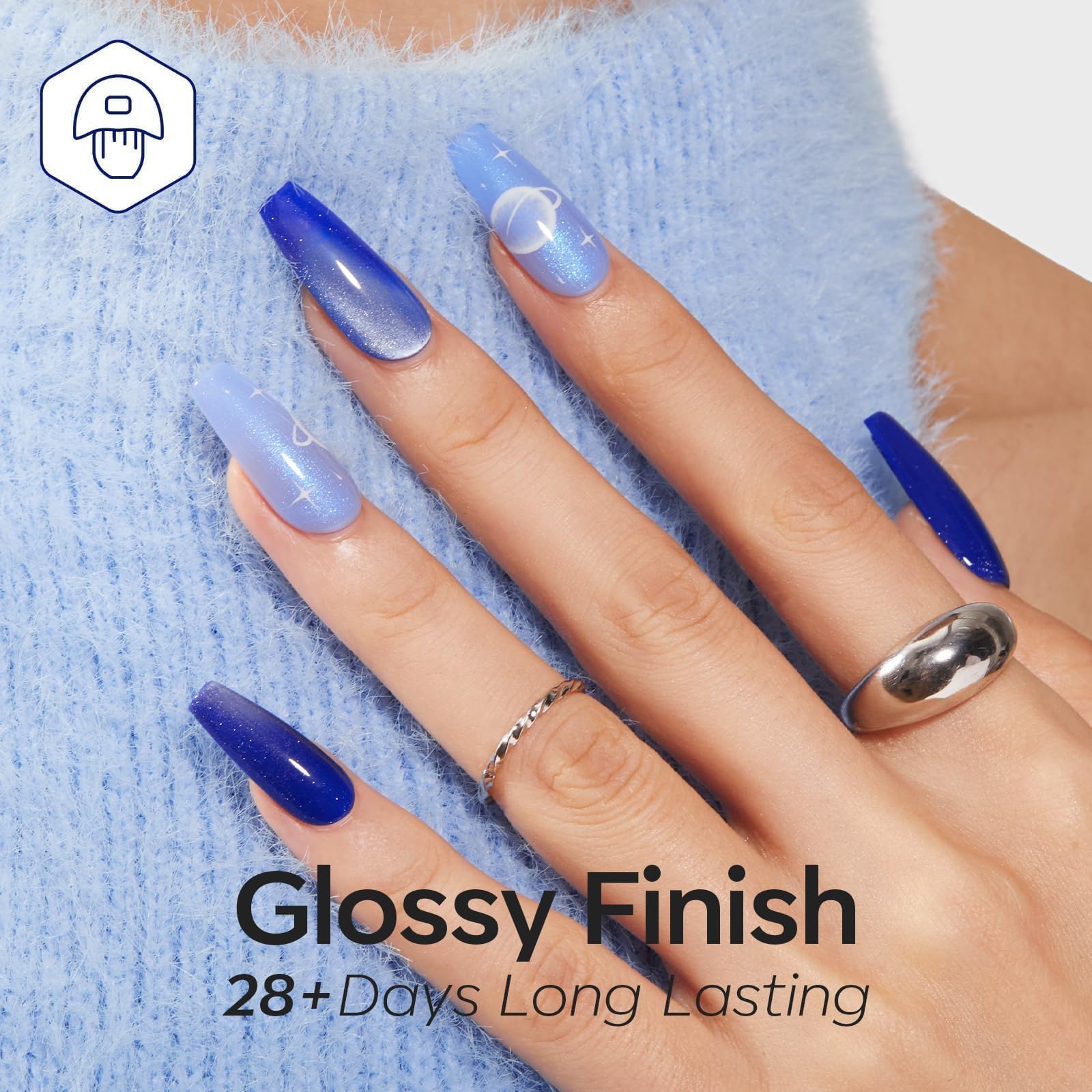 Modelones HEMA-FREE vernis bleu clair parfait pour look estival.