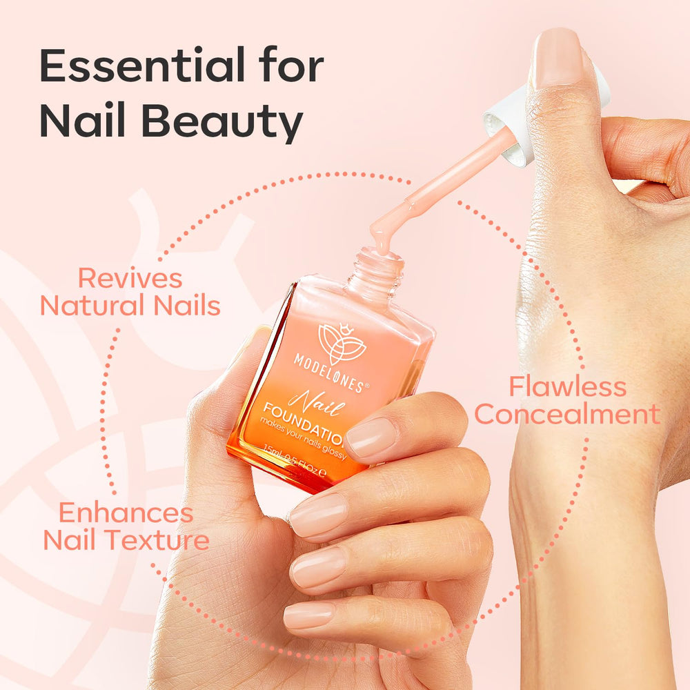 Formule 5-free de Modelones avec jojoba et kératine pour nourrir les ongles.