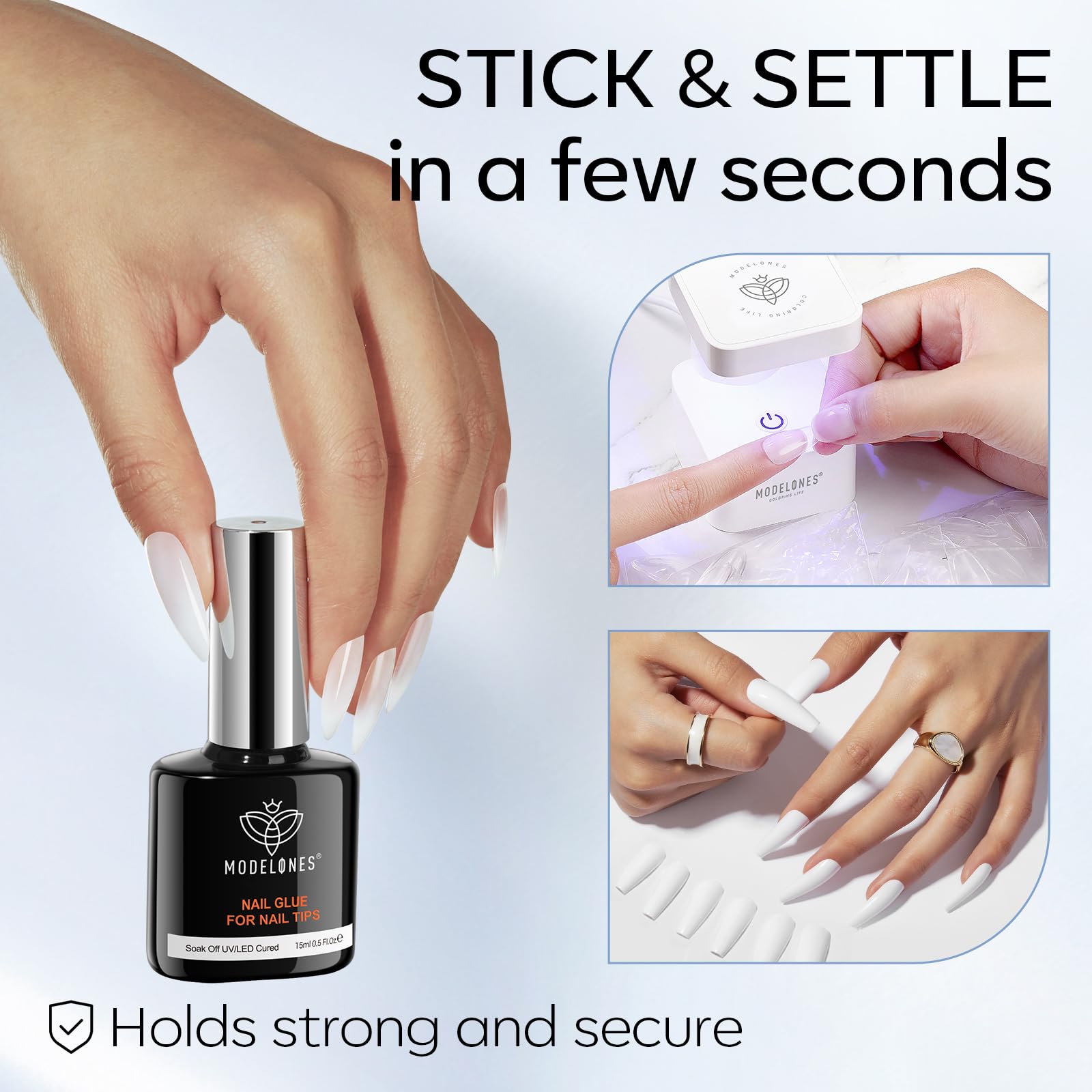 Modelones kit-ongles-décor-rhinestones pour des créations brilliantes.