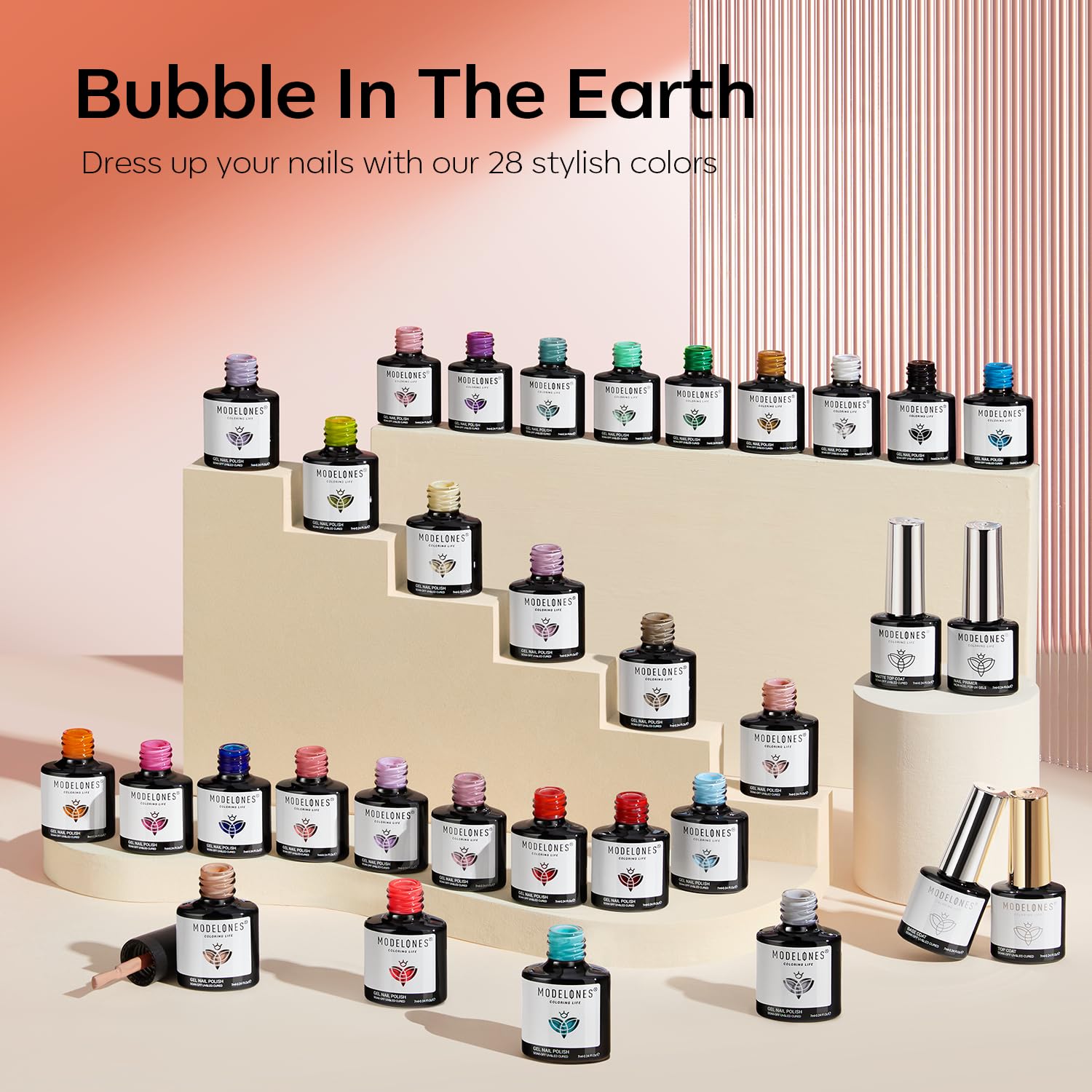 Kit ongles maison Modelones: tout l'essentiel pour une manucure polyvalente.