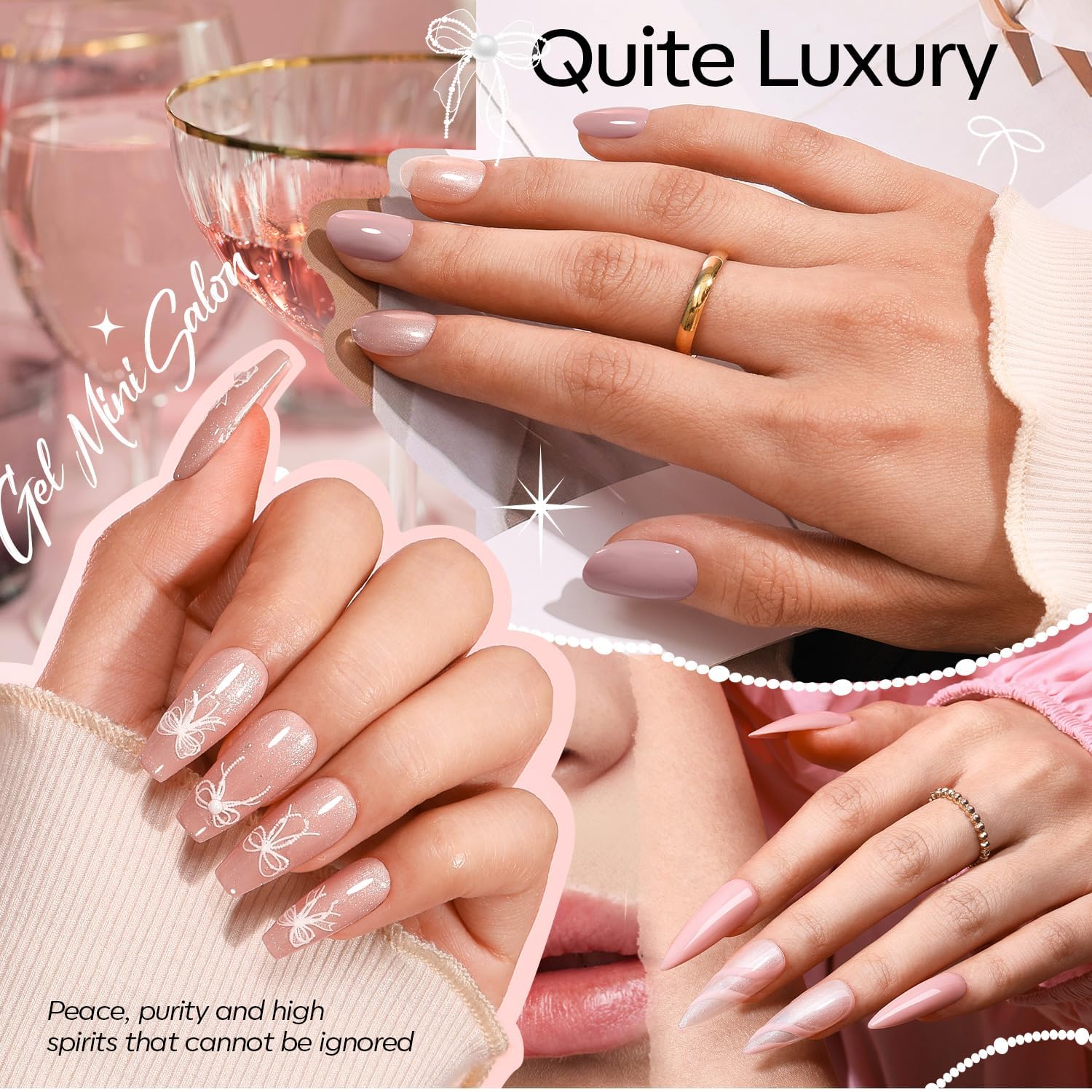 Modelones kit vernis gel nude pour des ongles subtils et élégants