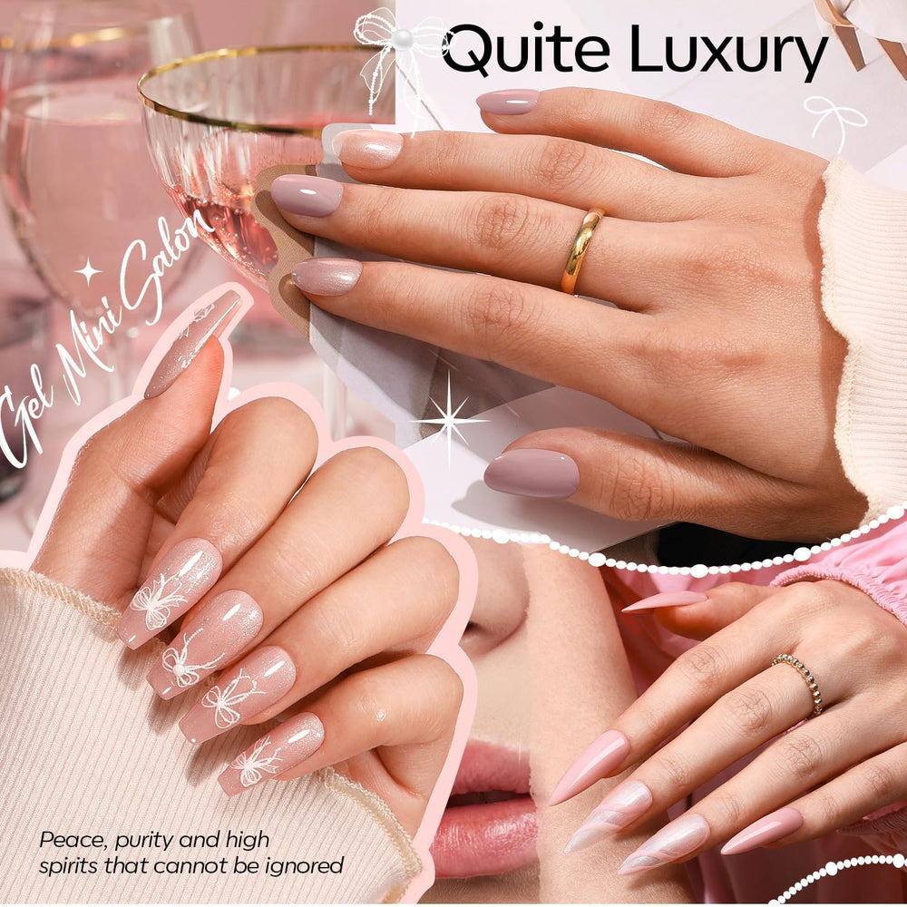 Modelones kit vernis gel nude pour des ongles subtils et élégants