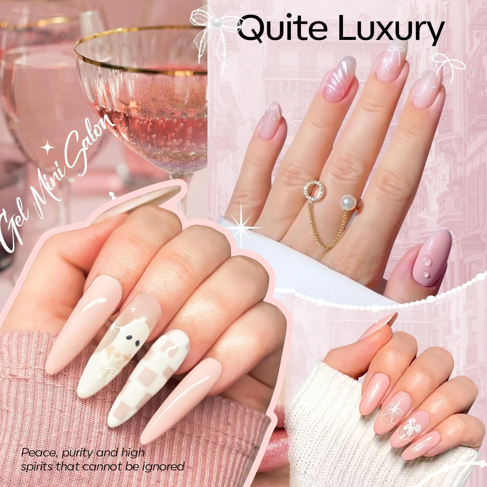 Modelones kit vernis gel rose pale pour une manucure douce et chic