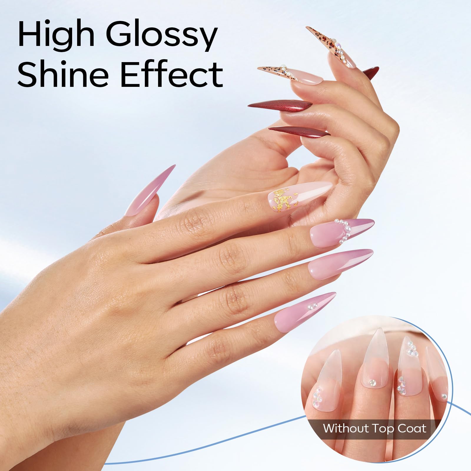 Modelones manicure longue durée jusqu’à 28 jours avec une utilisation correcte.