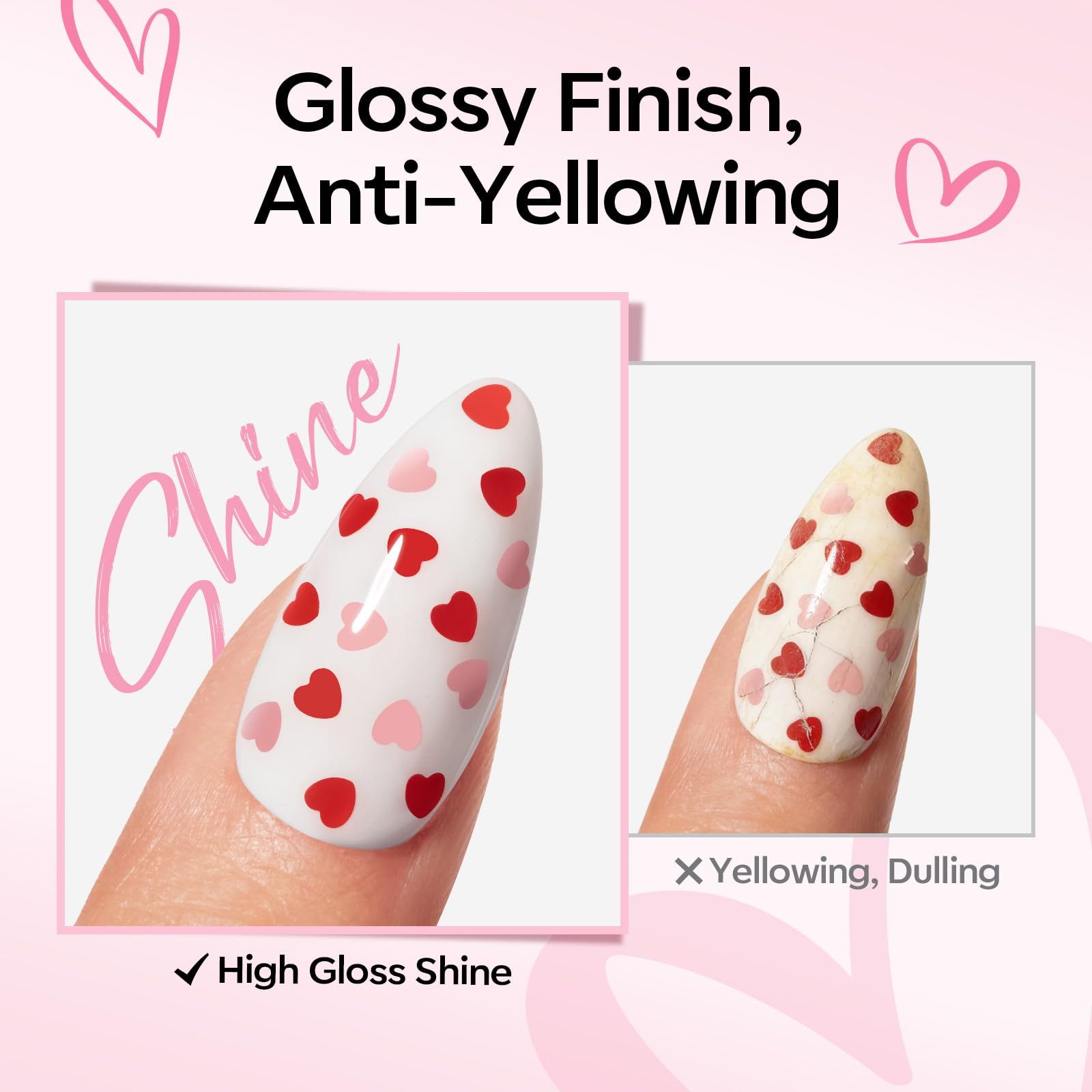 Modelones Nail Art Coeurs Gel en Action, création rapide et personnalisée.