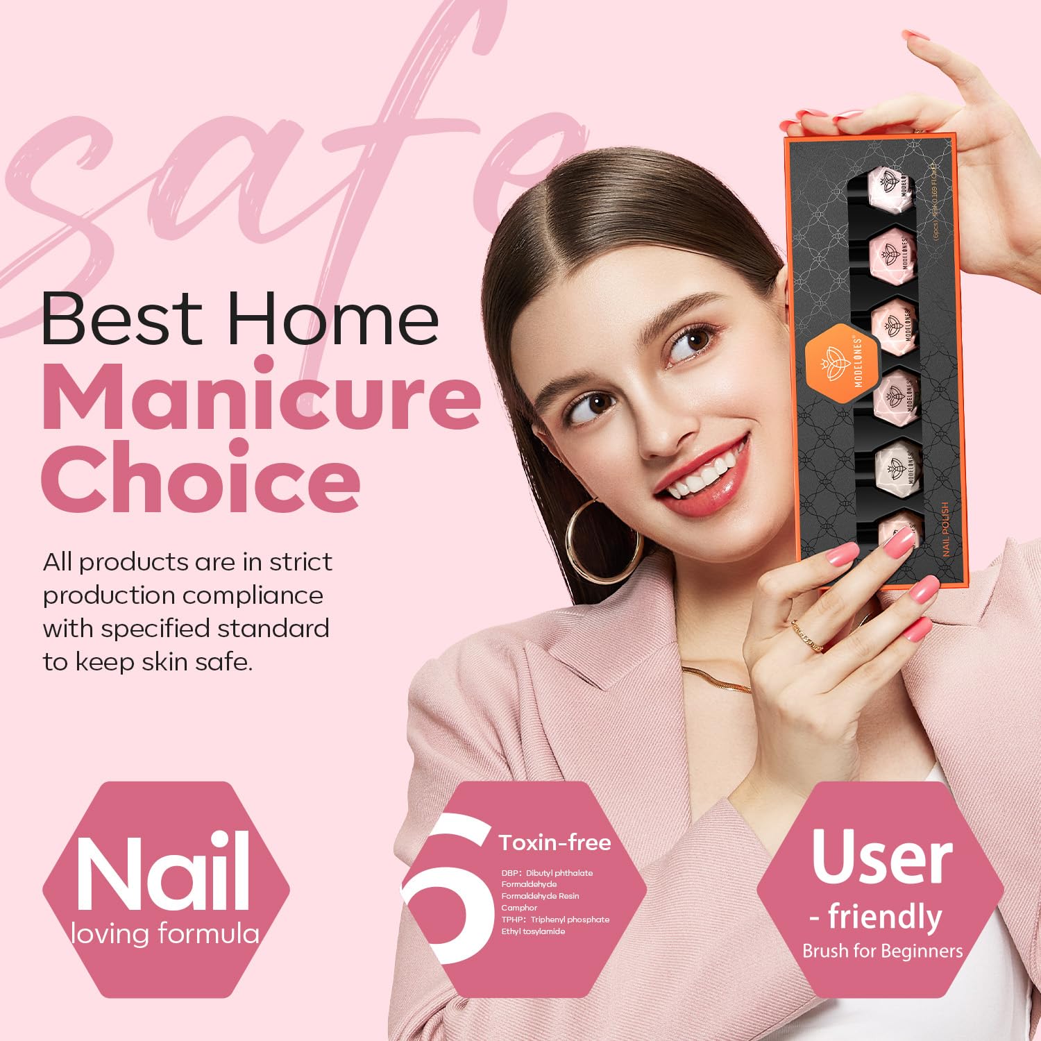 Modelones possibilités de nail art grâce au mélange des couleurs.