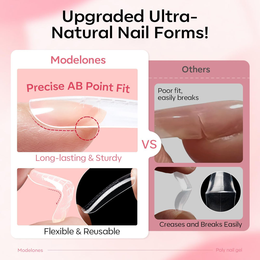 Modelones nail brush included for accurate gel sculpting.