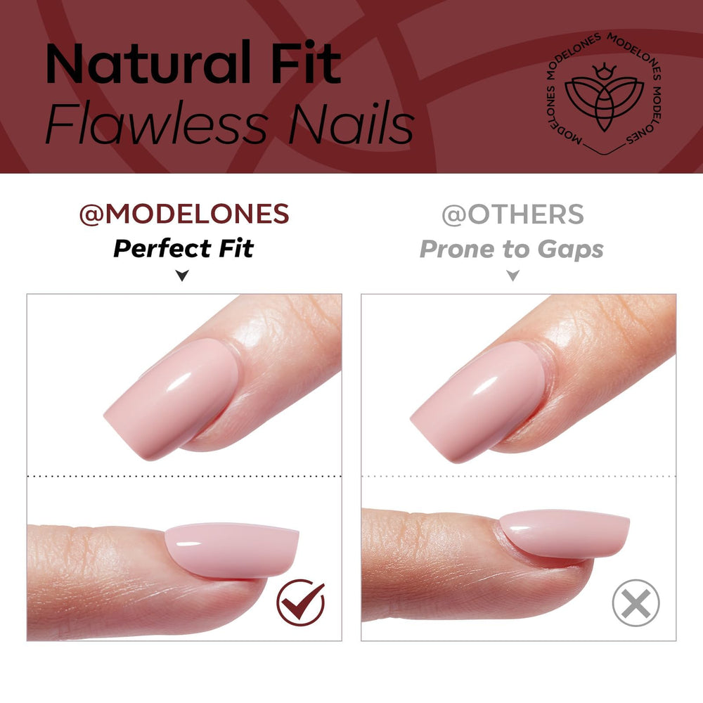 Ongles Modelones durables et réutilisables, résistants et faciles à retirer