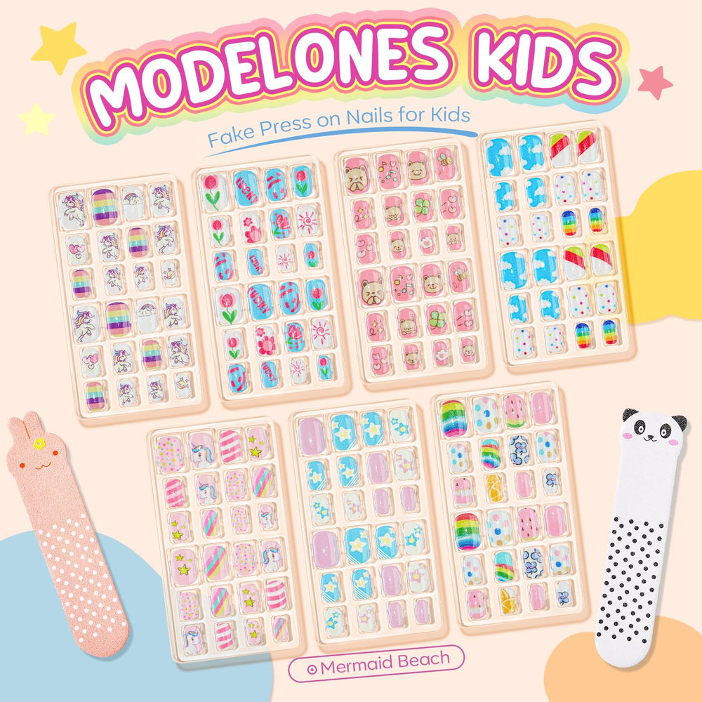 Modelones motifs papillon et licorne avec paillettes pour un effet féérique.