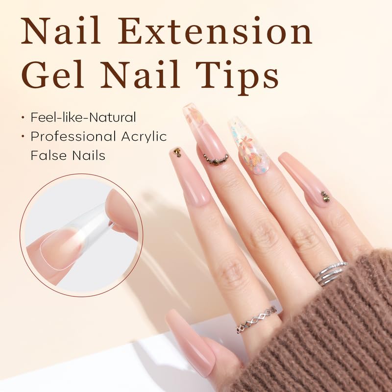 Modelones ongles gel pleine couverture, aspect naturel et léger.