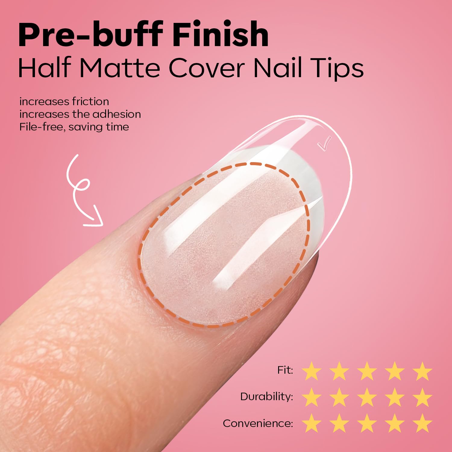 Modelones ongles préformes oval short pour extensions faciles