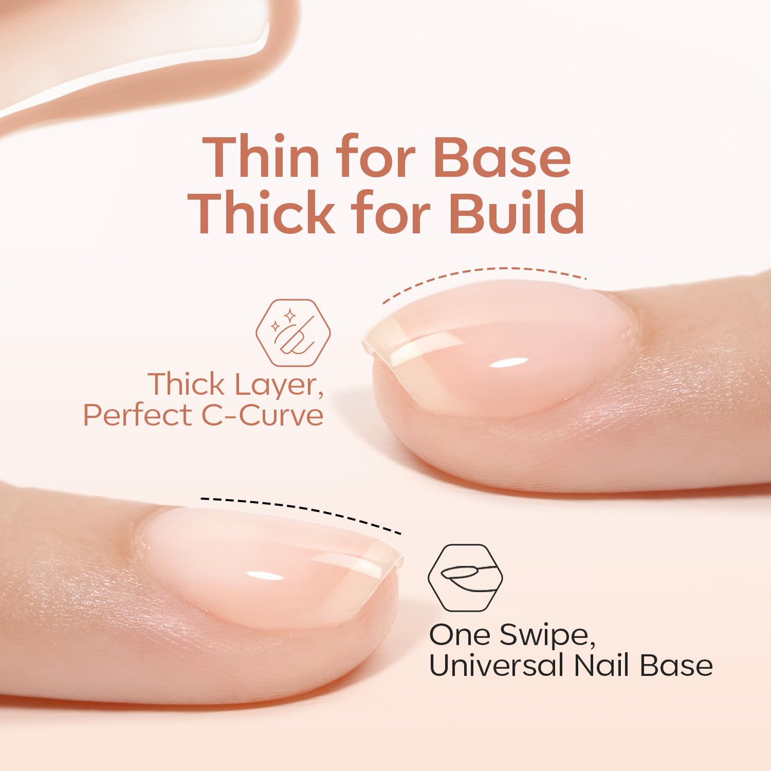 Modelones ongles renforcés, gel apportant flexibilité et tenue.