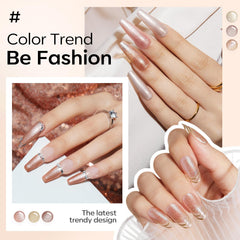 Modelones pinceau d'application fluide pour vernis nude et paillettes.
