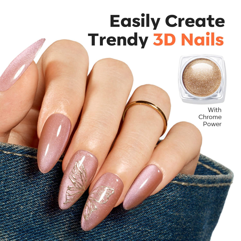 Modelones pinceau art ongles double face pour motifs délicats.