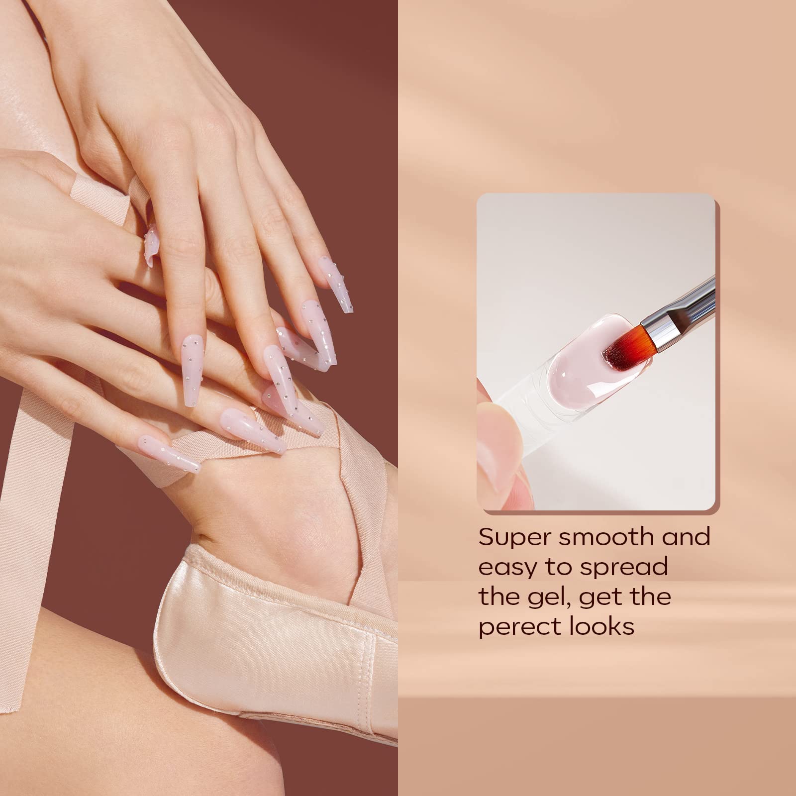 Modelones six-colors set provides versatile nude options for daily looks.