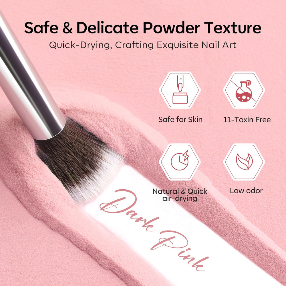 Modelones poudre pour extensions d’ongles rose, résultats durables.