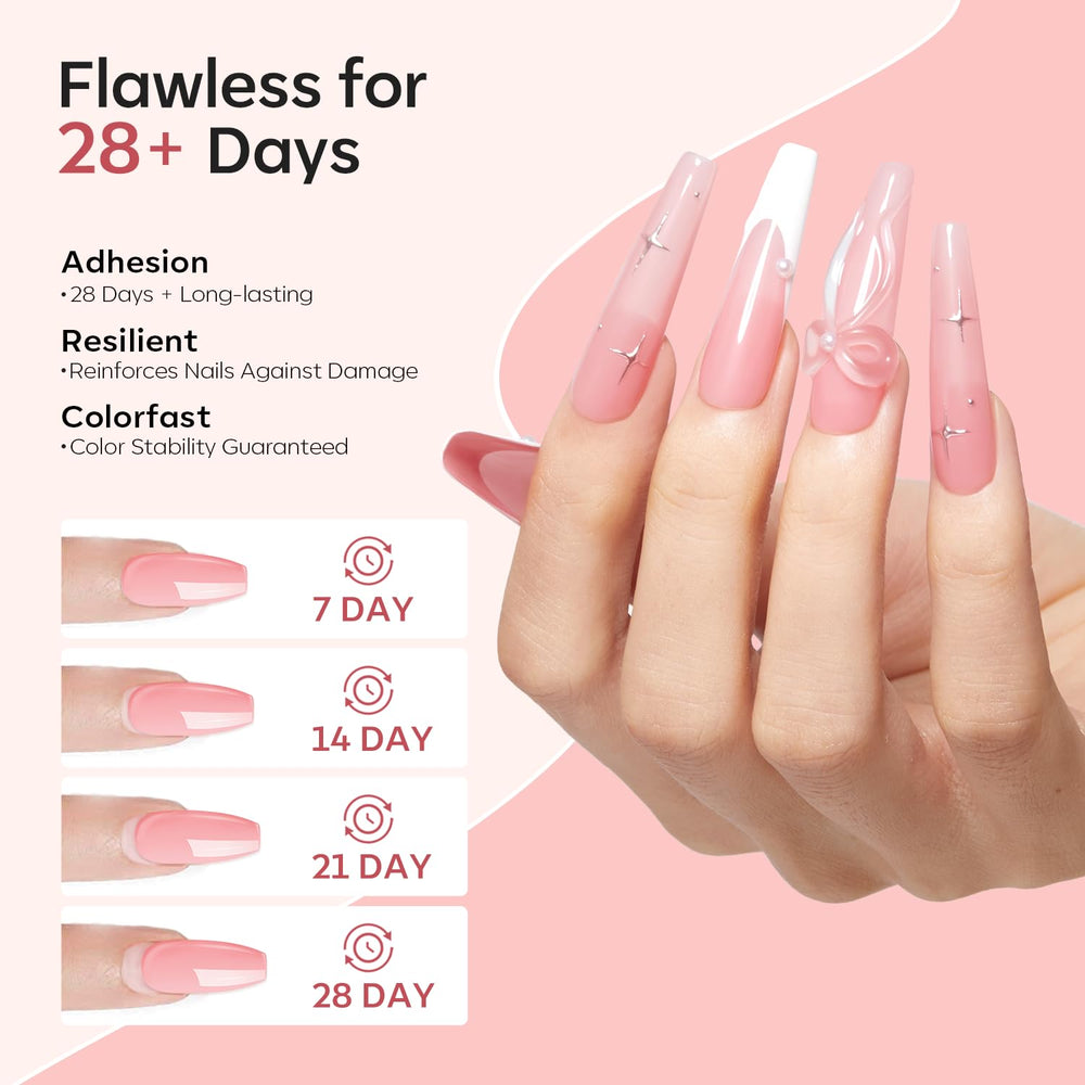 Modelones poudre acrylique rose pour nail art 3D et gravure.