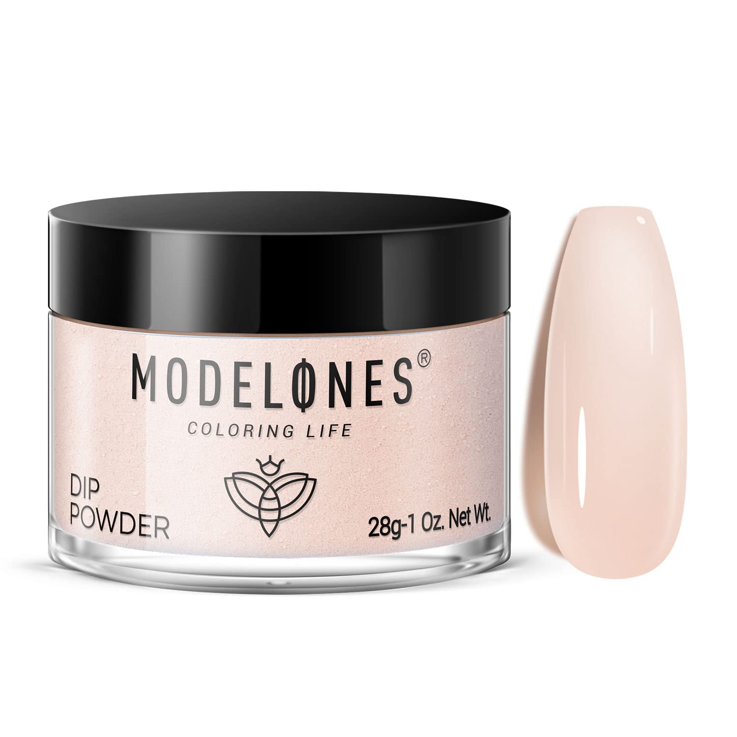Modelones poudre dip translucide nude, effet naturel et durable sans lampe
