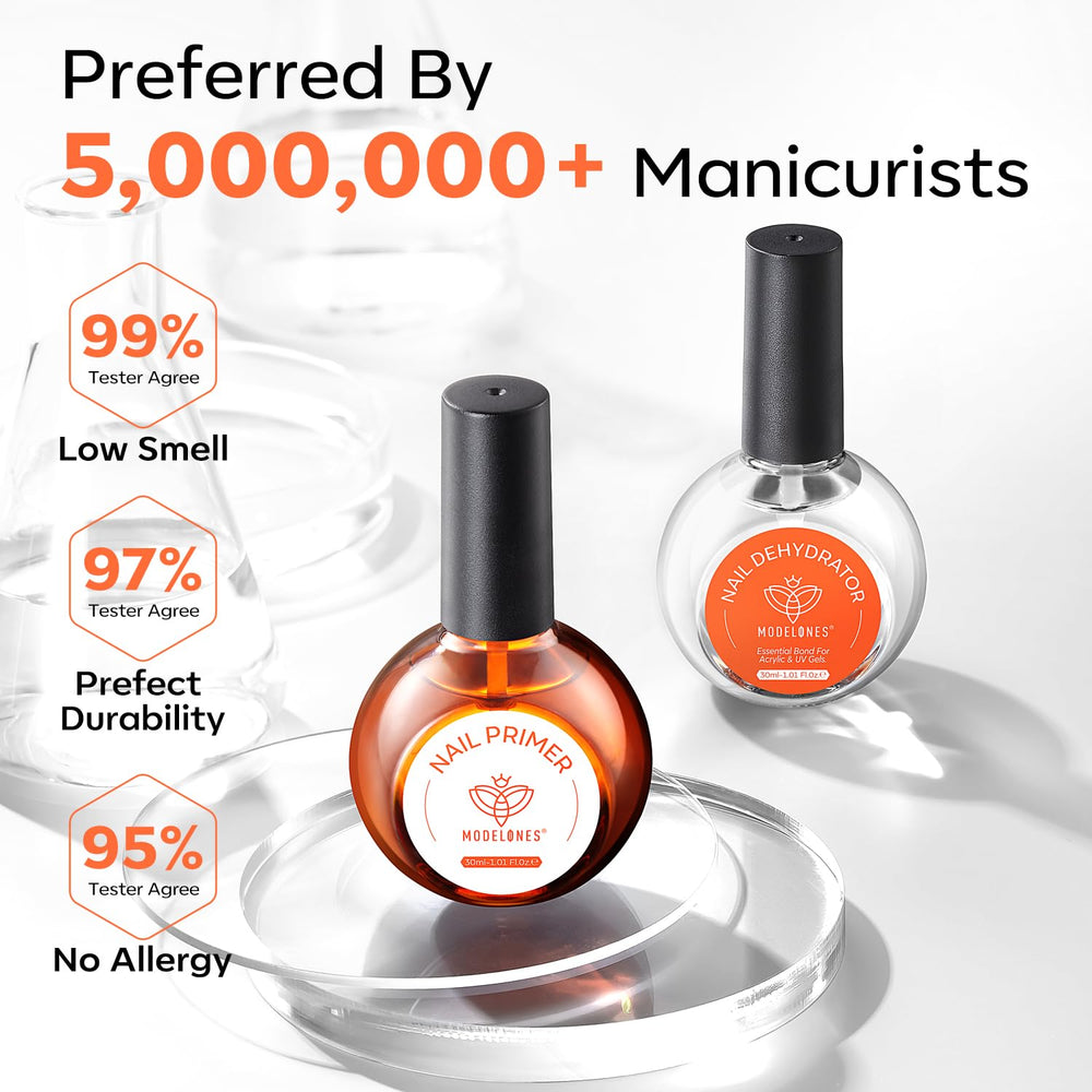 Primer Modelones sans acide – améliore l’adhérence des produits sur l’ongle.