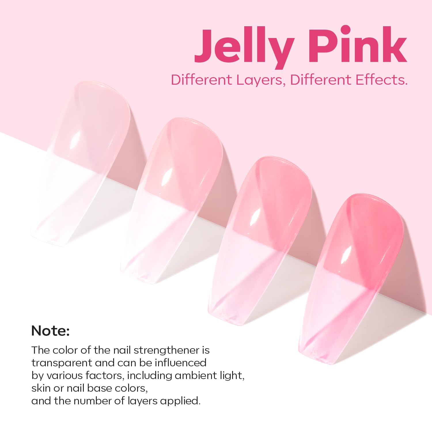 Modelones renforceur ongles – ridages estompés et surface lisse après application.