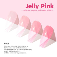 Modelones renforceur ongles – ridages estompés et surface lisse après application.