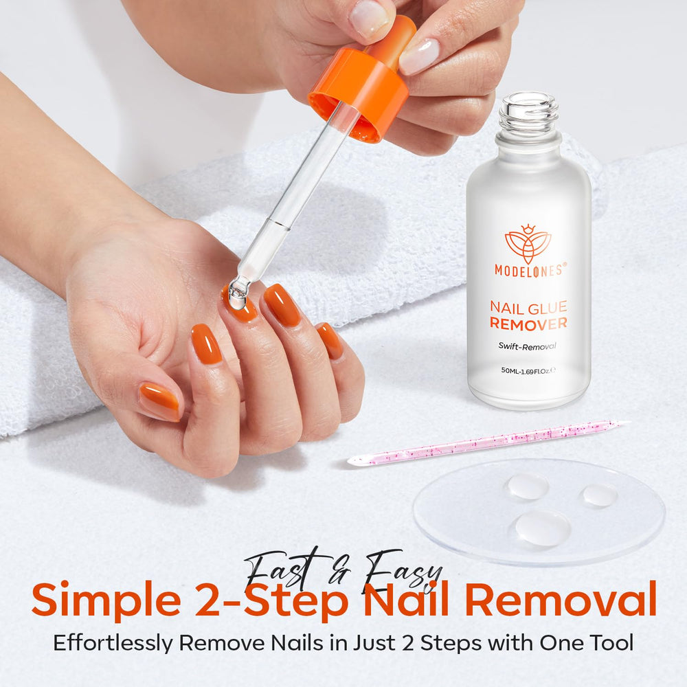 Retrait des ongles en 2 minutes avec Modelones, efficacité sans dégâts.