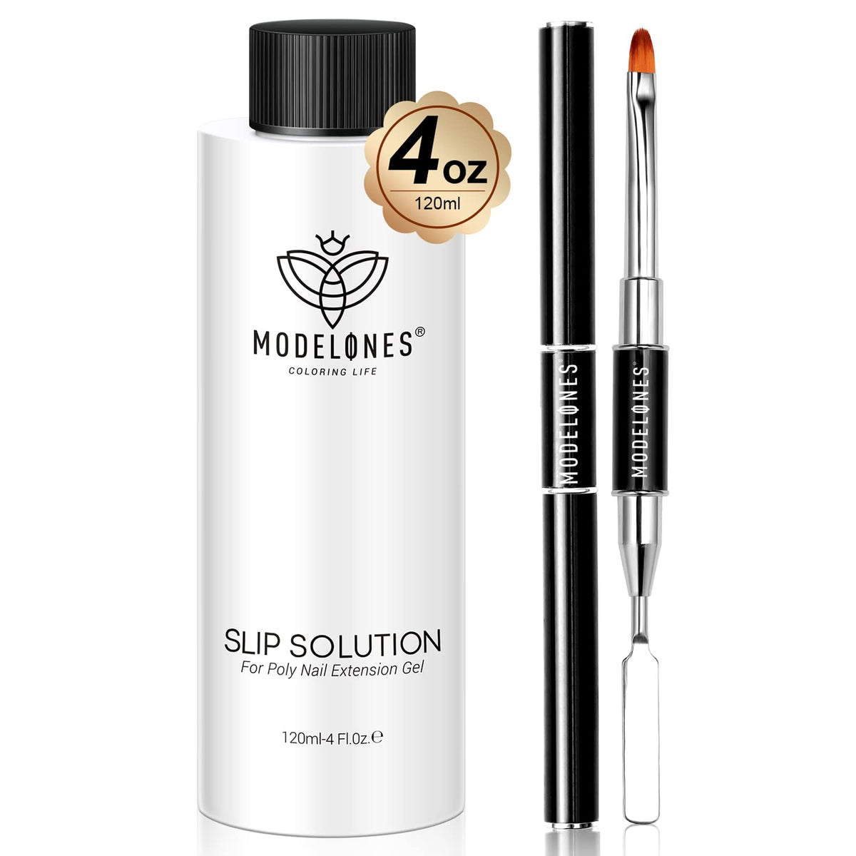 Modelones slip solution bouteille 120ml prête pour l’application fluide du gel poly extension