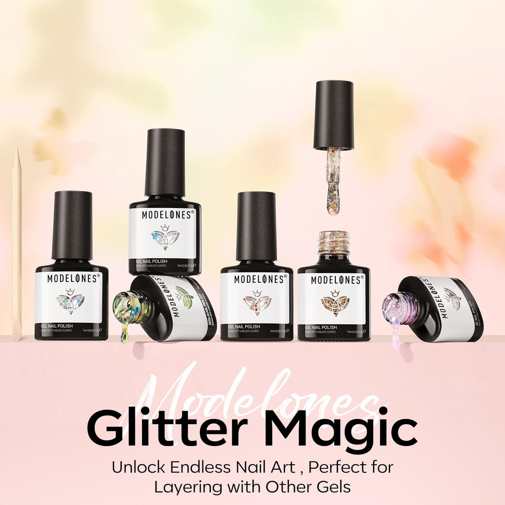 Modelones stick bois réglage glitter, outil pratique pour positionner les paillettes.