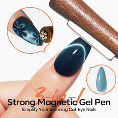 Stylo magnétique 3-en-1 Modelones pour des designs Cat Eye à domicile.