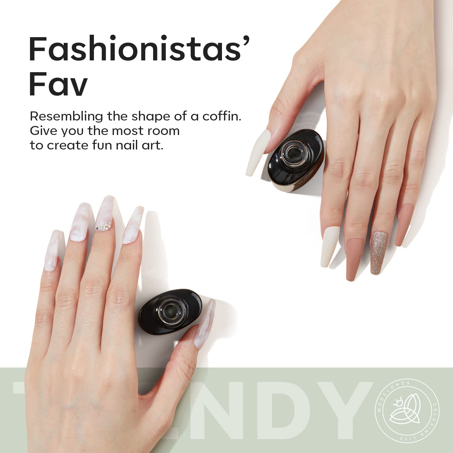Modelones 10 tailles incluses pour trouver l’ajustement parfait.