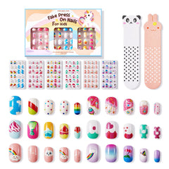 Modelones ongles pour enfants, tailles variées, ajustement facile.