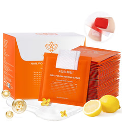 Modelones tampons démaquillants acetone, élimination rapide du vernis et emballage individuel.