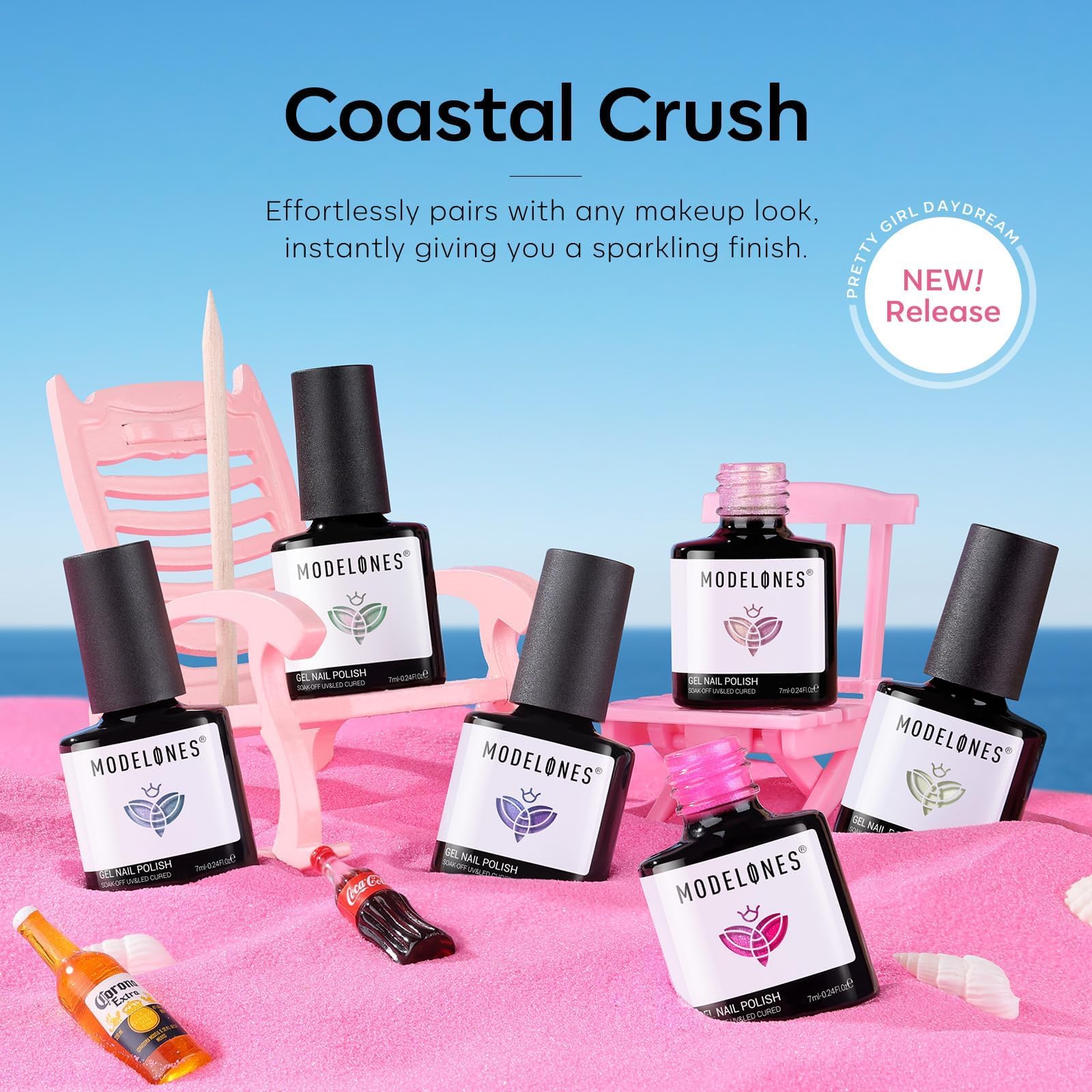 Modelones Pearl Gel teintes oceaniques glamour pour looks quotidiens
