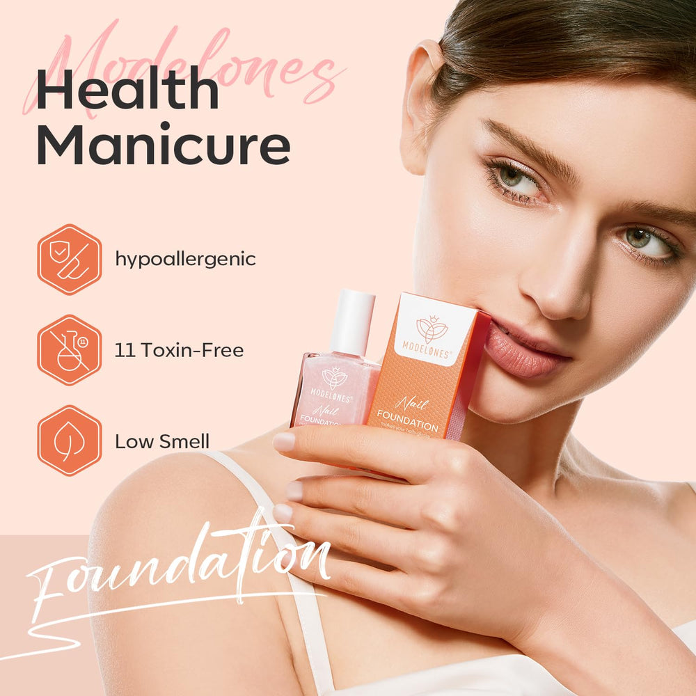 Modelones tenue prolongee sur ongles pour un look naturel durable.