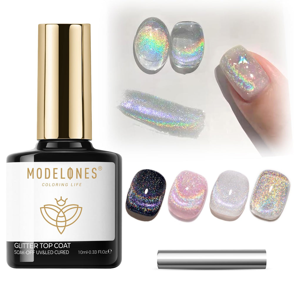 Modelones tige aimant cat-eye montrant l effet dynamique selon la lumière