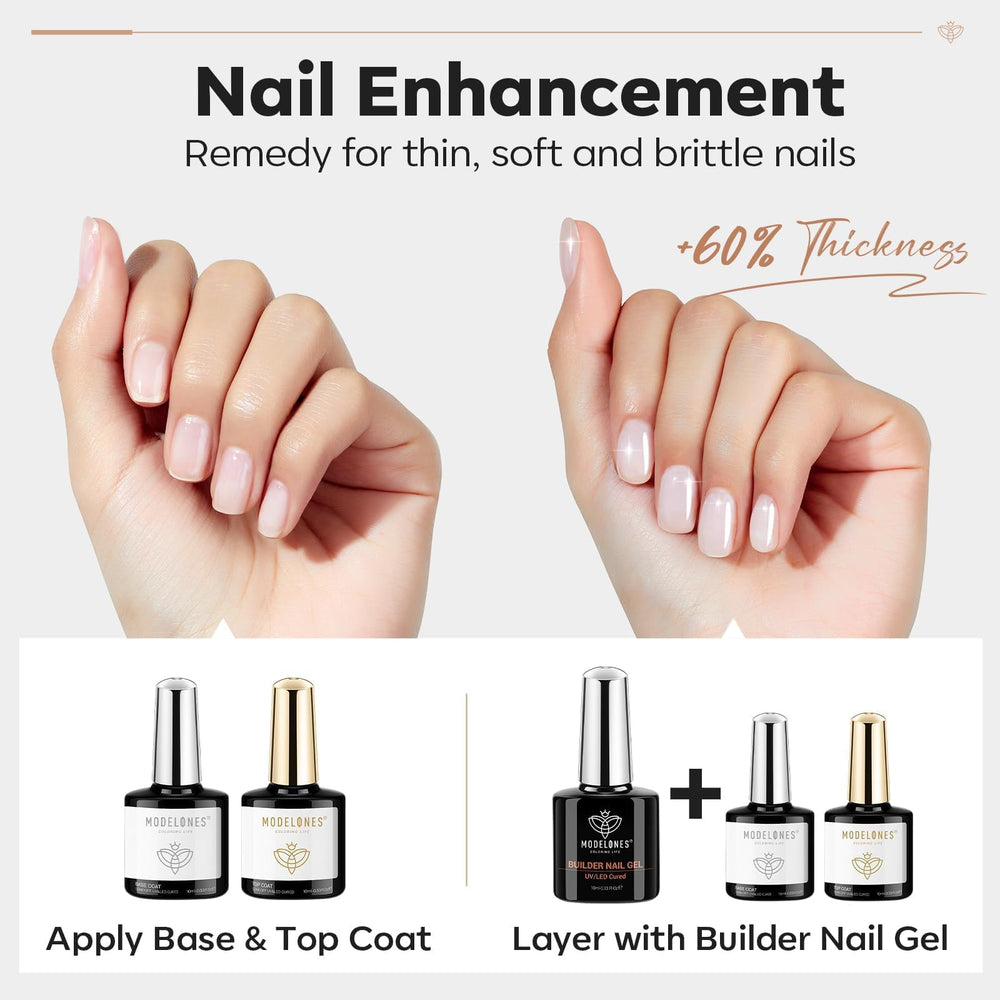 Modelones top coat brillant de 10 ml offre un fini durable et lustré.