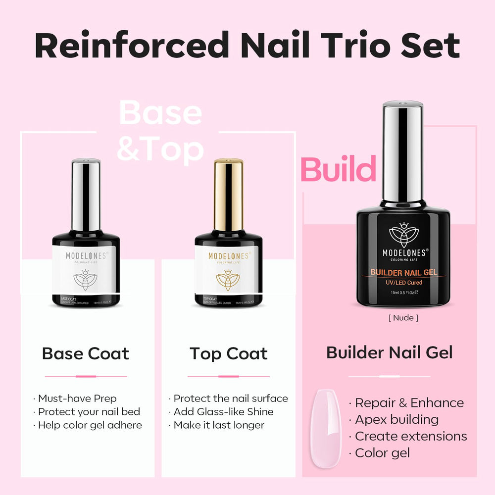 Top coat brillant Modelones offre une finition lisse et durable.