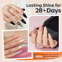 Top coat glitter Modelones: brillance scintillante et tenue durable.