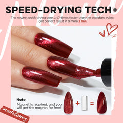 Modelones vernis bordeaux profond pour style sophistiqué