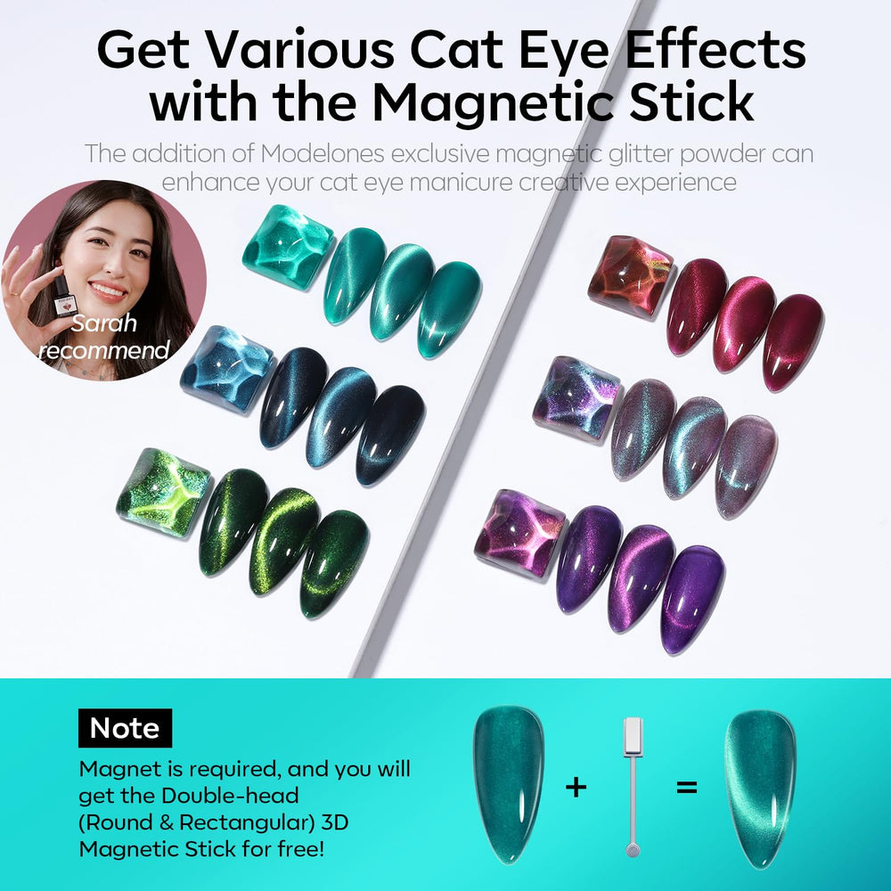 Modelones vernis gel magnétique avec aimant inclus pour motifs.