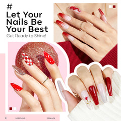 Modelones vernis gel blanc neige pour une manucure lumineuse et nette.
