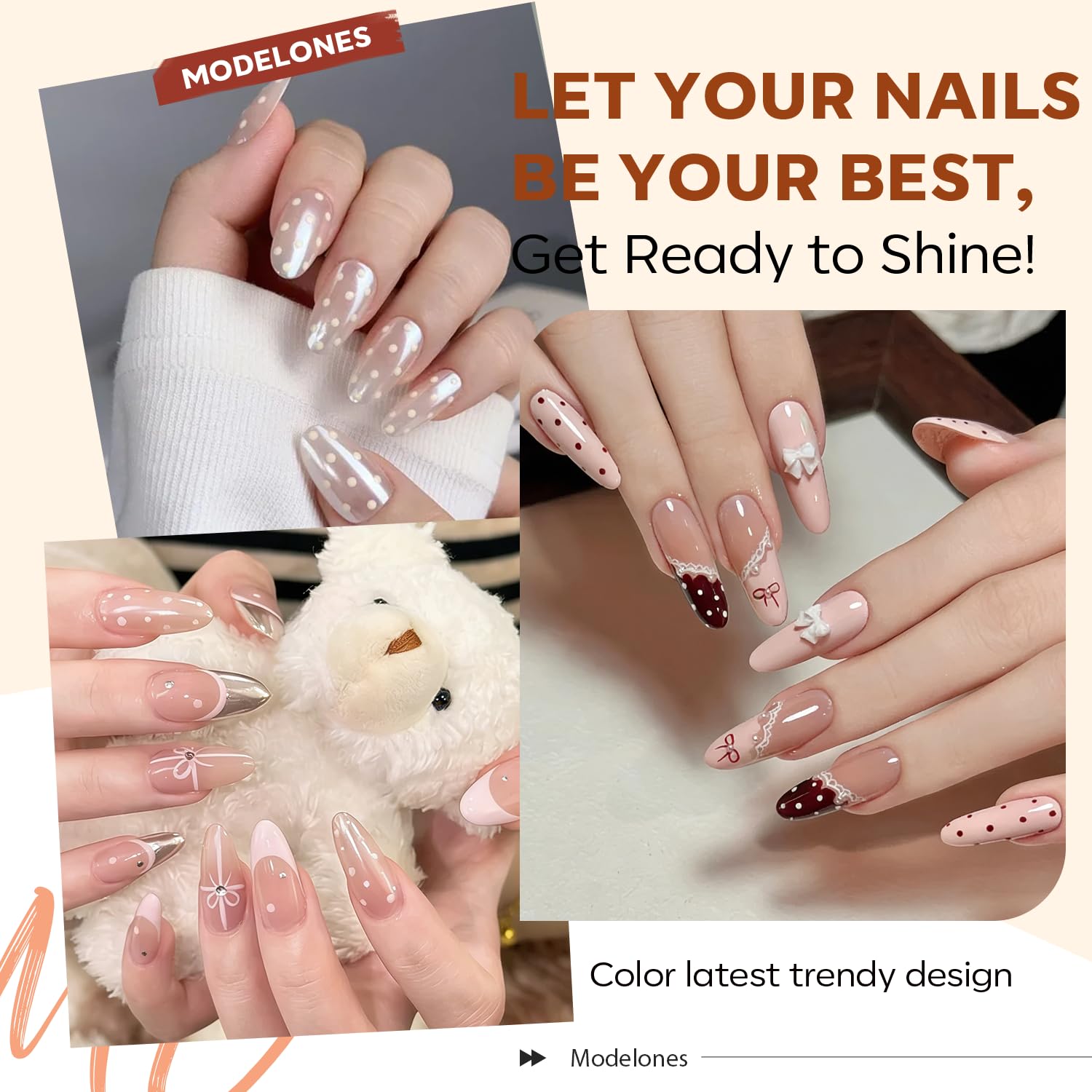 Modelones vernis gel blanc neutre dans sa bouteille, pour un fini clair et propre.