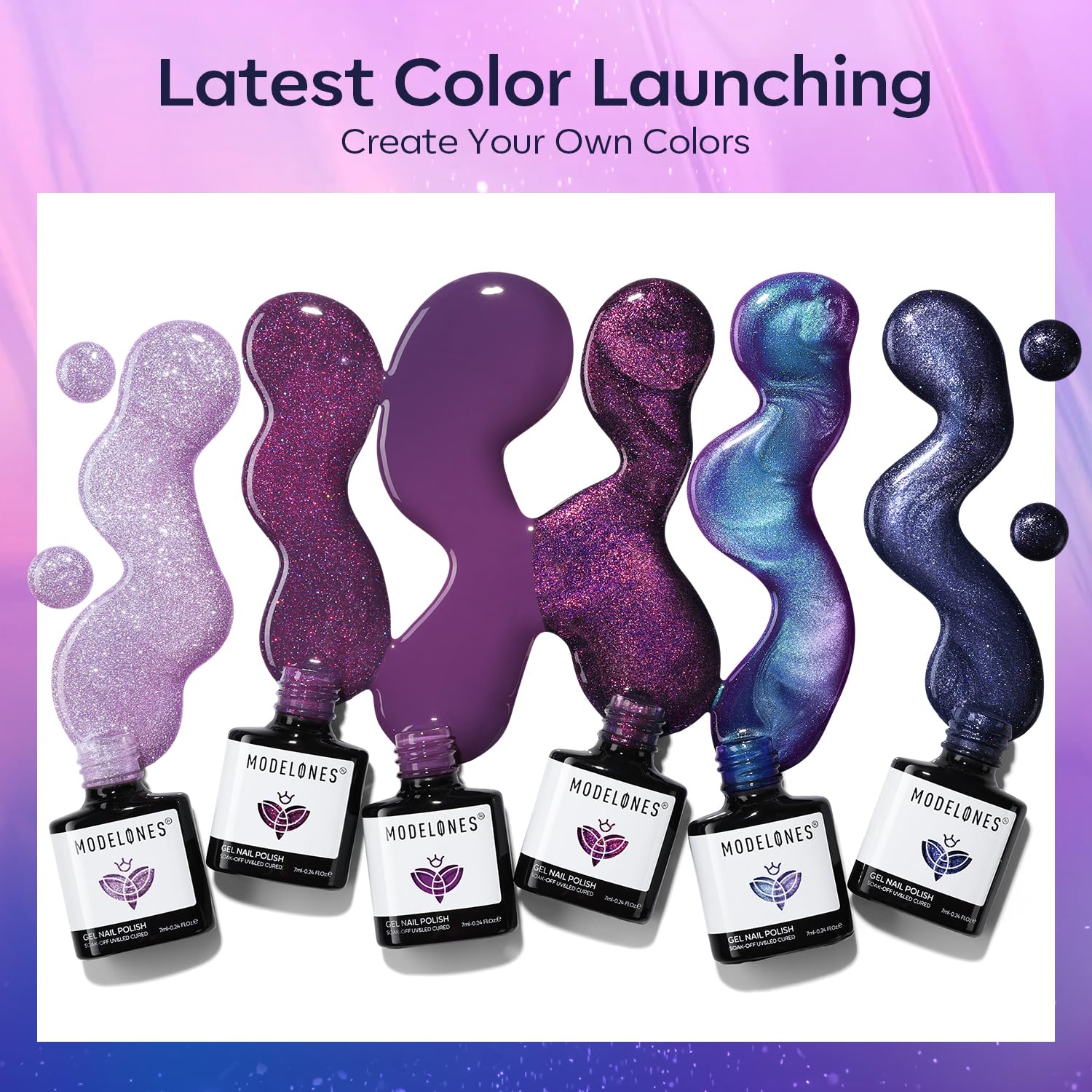 Modelones vernis gel cat eye bleu, effet chatoyant longue tenue.