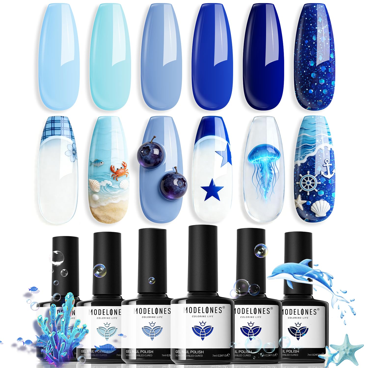Modelones coffret cadeau vernis gel idéal pour les amateurs de nail art.