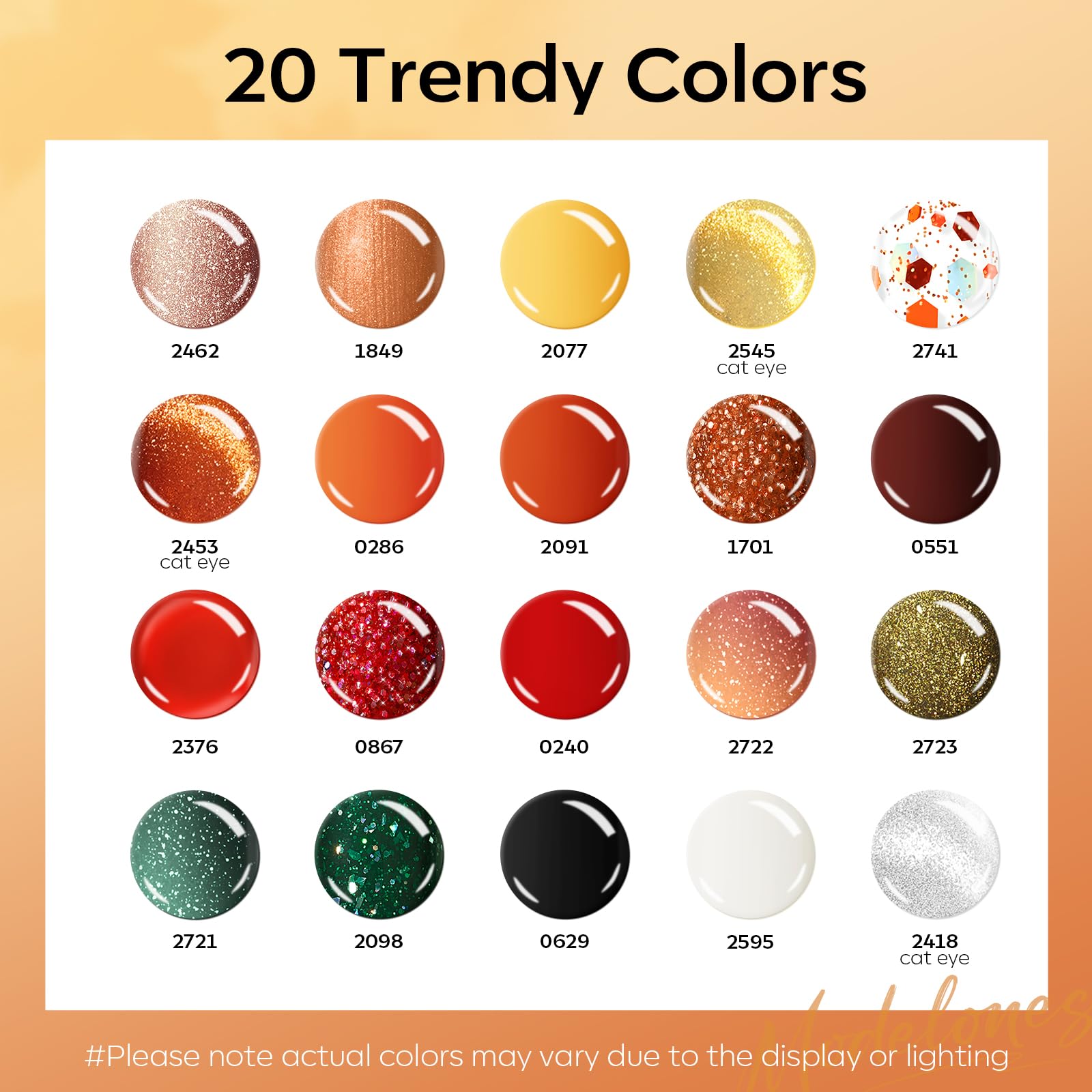 Modelones vernis gel effet oeil-de-chat brillant pour ongles éblouissants.