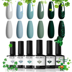 Gamme Modelones Gel Vernis ensemble St Patrick: six couleurs pour salon ou maison