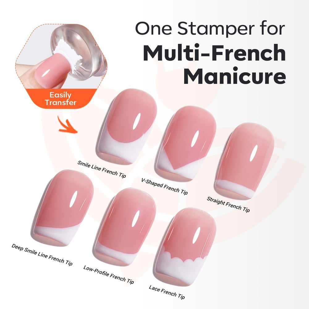 Modelones Gel Pointe Française – extrémités françaises propres et précises