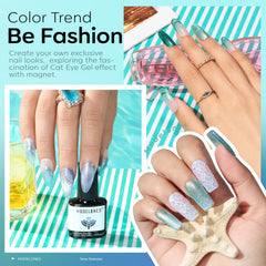 Modelones vernis gel blanc sirène, éclat nacré et application facile