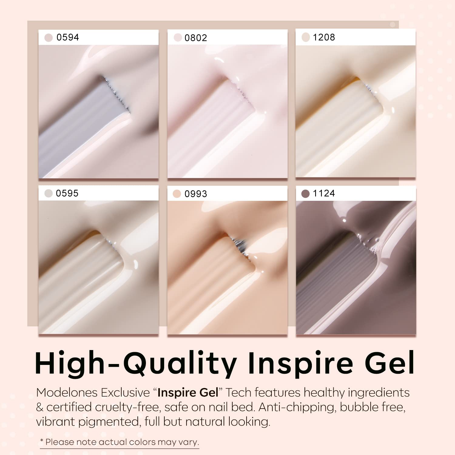 Modelones vernis nude ivoire – effet naturel quotidien et rapide à poser.